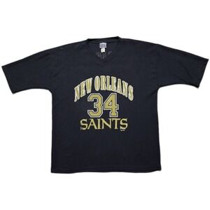 VTG Ricky Williams New Orleans Saints #34 Football Jersey T- Shirt Half Sleeve